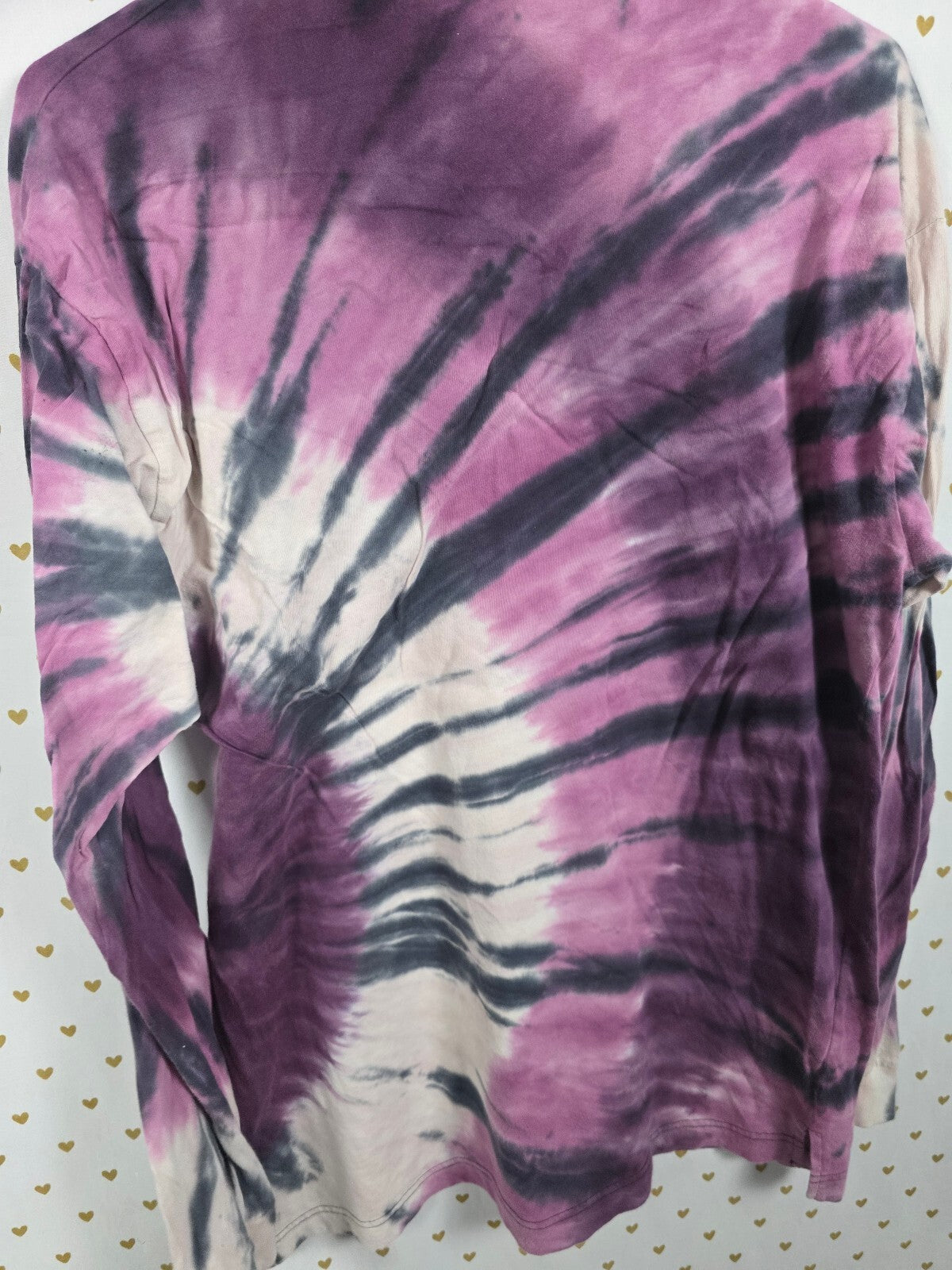 Victorias Secret PINK Tye Dye Long Sleeve Tee shirt LARGE