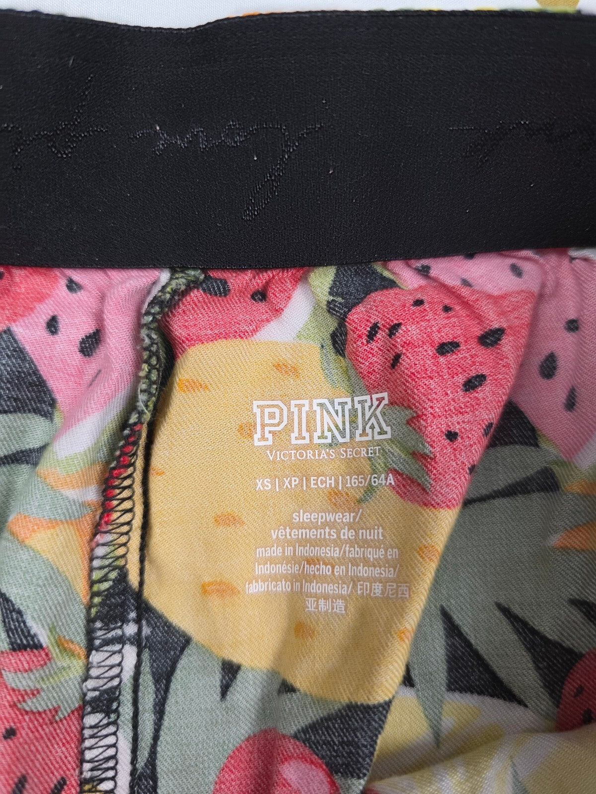 Victorias Secret PINK FRUITS XS Sleep Shorts Boxers Pajama Bottoms