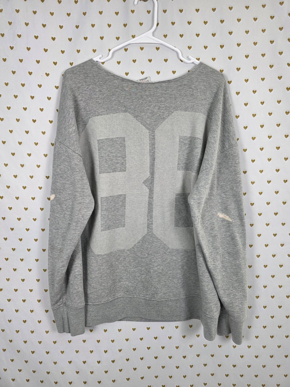 Victorias Secret Pink Vintage Slouchy Logo Sweater Shirt Y2k Medium