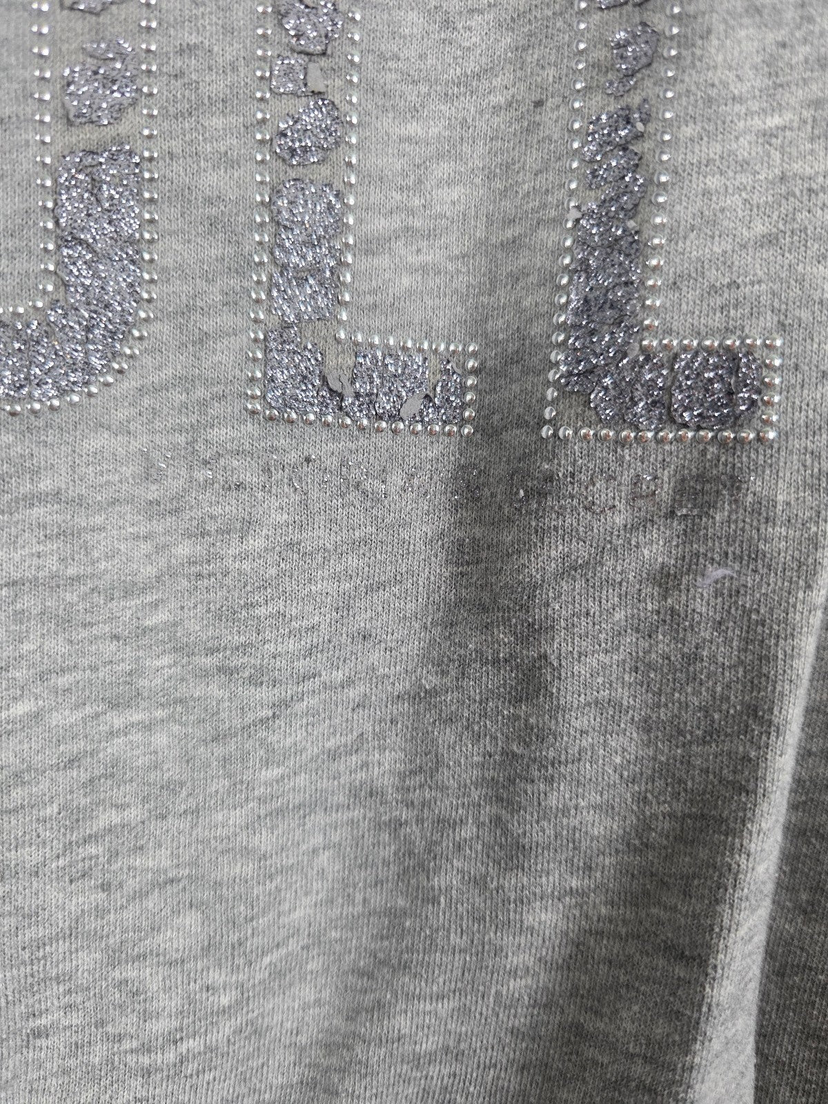 Victorias Secret ANGELS Bling Wings Full zip grey Jacket Studded MEDIUM