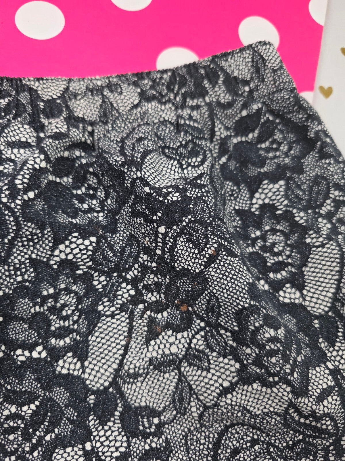 Victorias Secret PINK Lace Design Large Sleep Shorts Boxers Pajama Bottoms