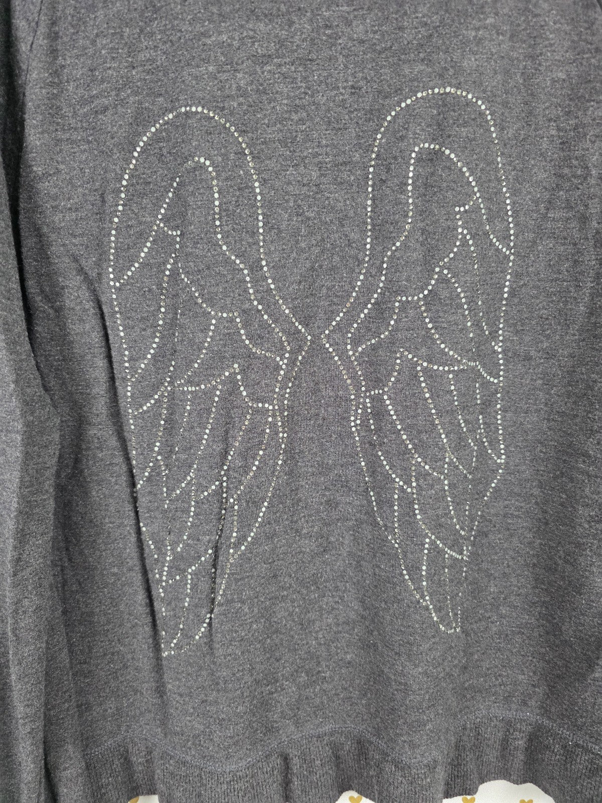 Victorias Secret Angels WINGS Studded Full Zip Hoodie Jacket Large