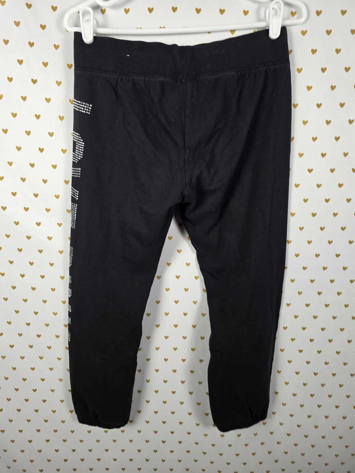 Victorias Secret Pink Vintage Bling Studded SET 2pc Hoodie Sweats XS SM Y2k
