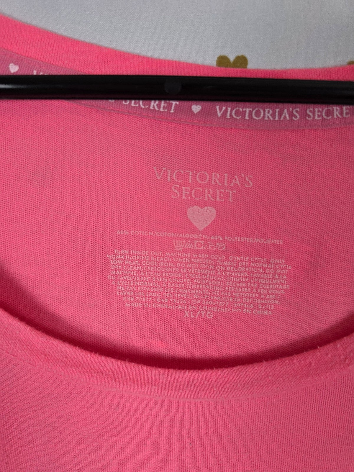 Victorias Secret Pink Lets Sleep In Long Sleeve Nightgown Sleep Dress XL