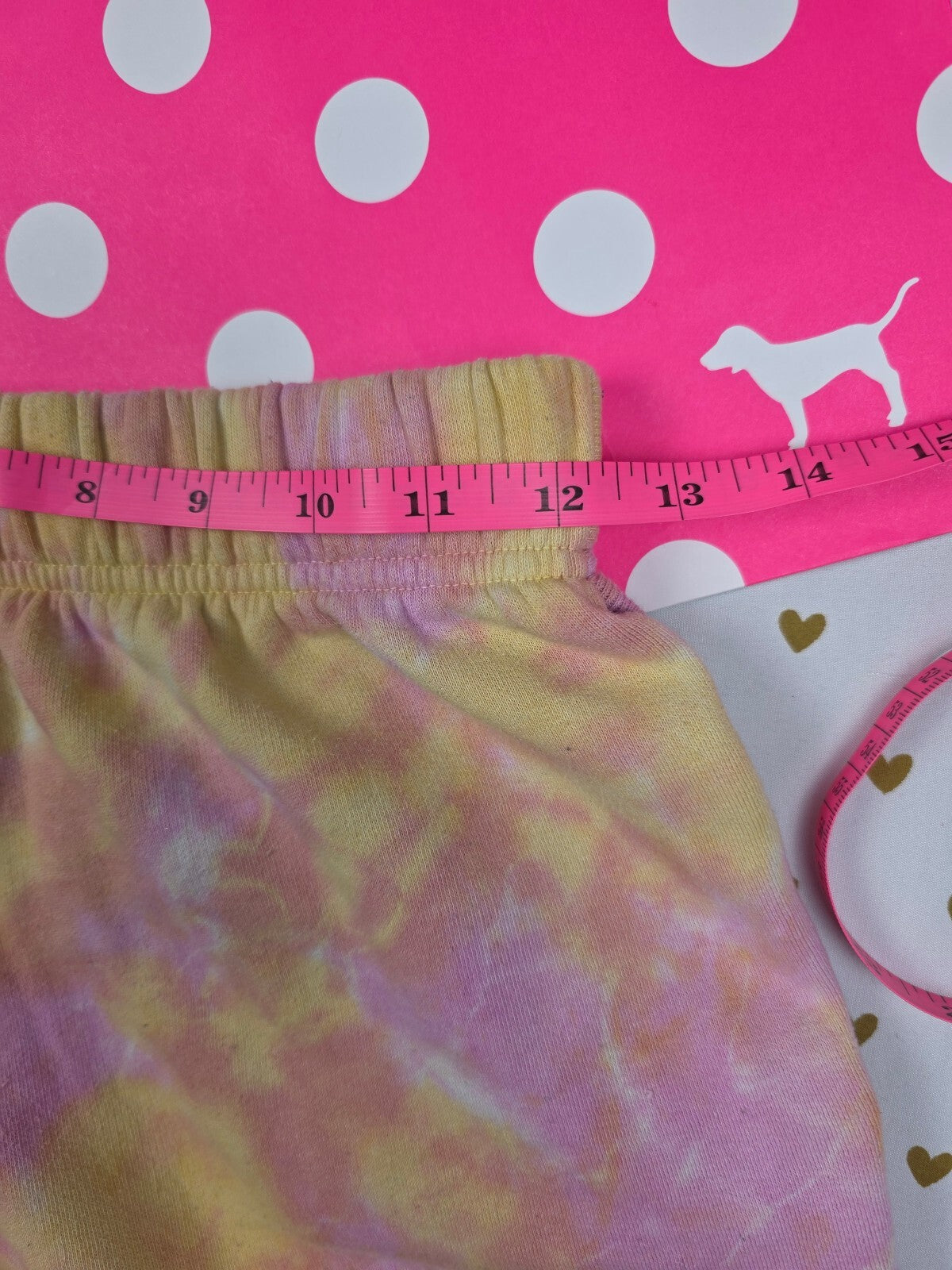 Victorias Secret PINK Tye Dye Sweat Shorts Logo XS
