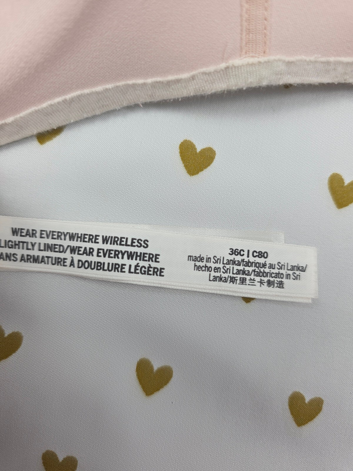 Victorias Secret PINK wireless No wire Bra Wear everywhere 36C