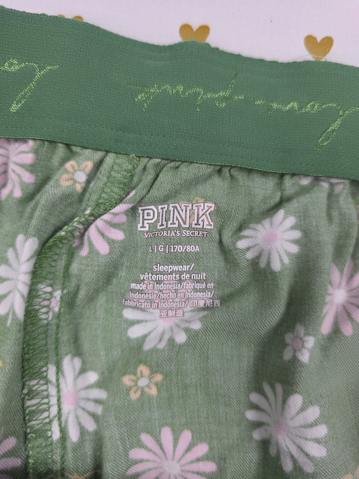Victorias Secret PINK Floral Large Sleep Shorts Boxers Pajama Bottoms