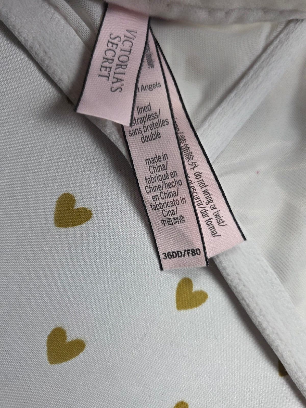 Victorias Secret Satin Dream Angels Lined Multiway Bra 36DD