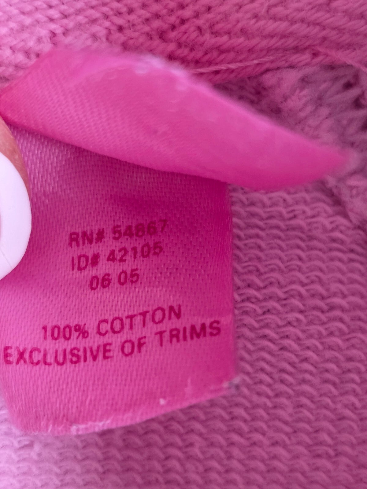 Victorias Secret Pink Vintage Y2k Hooded Sweater Shirt HTF Medium Cotton '05
