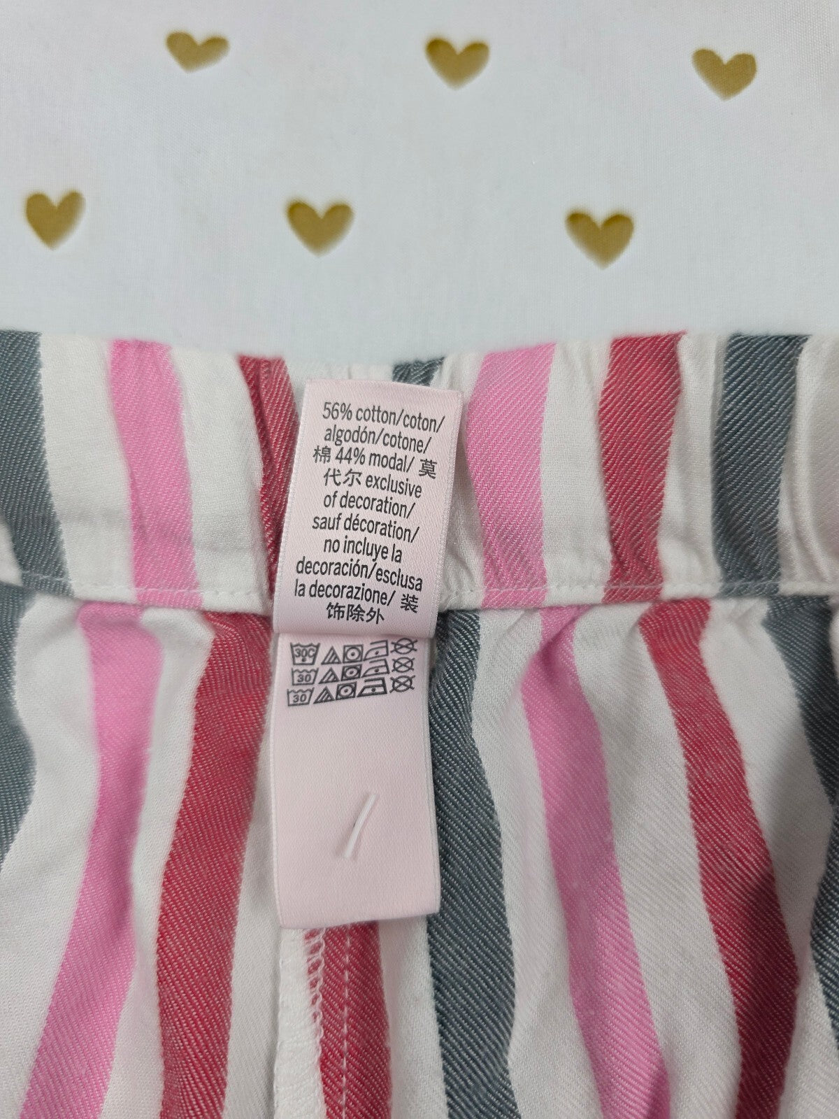 Victorias Secret Striped Cotton Medium Sleep Shorts Boxers Pajama Bottoms