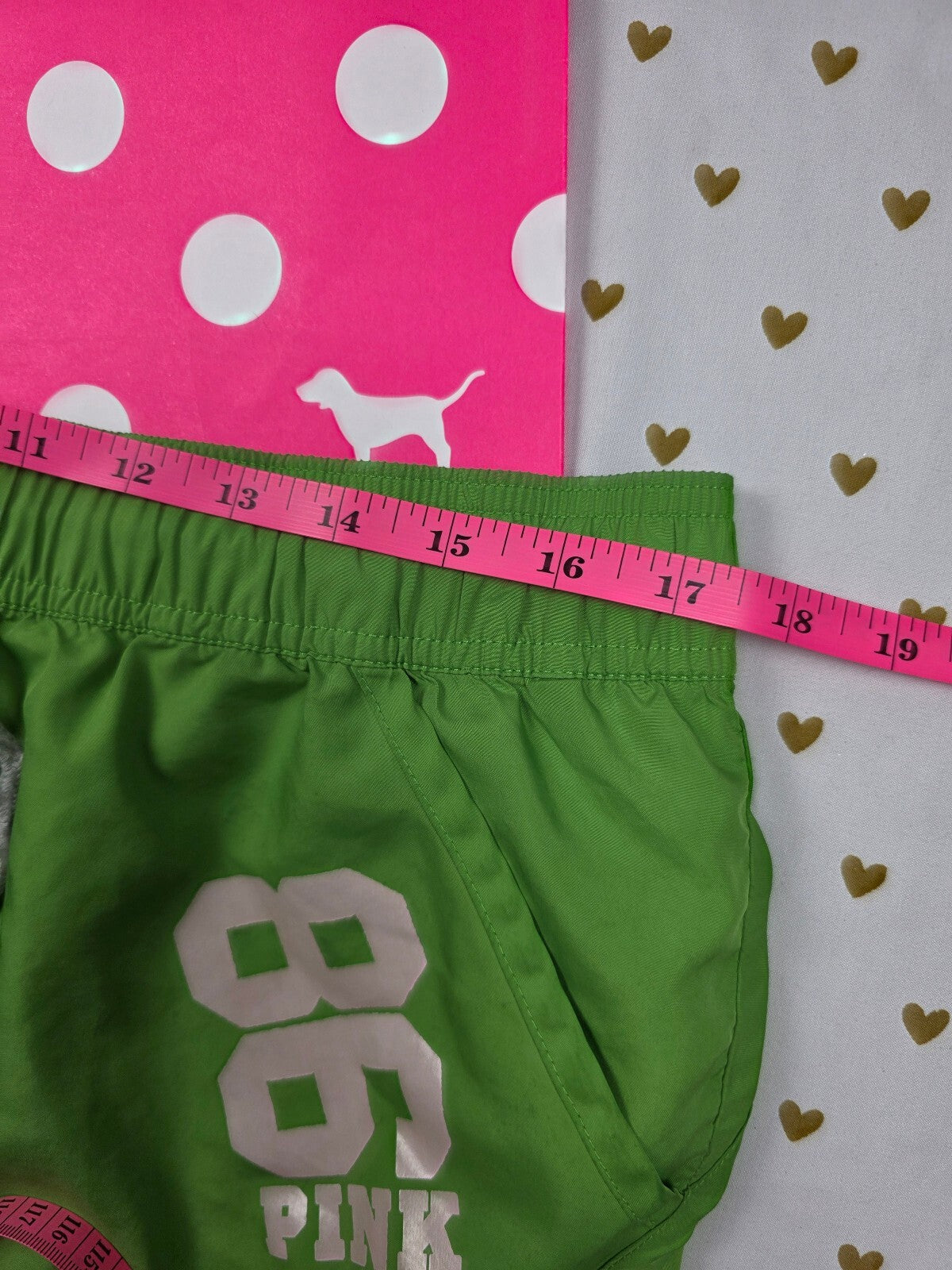 Victorias Secret PINK Vintage LARGE Green Y2k 86 Shorts