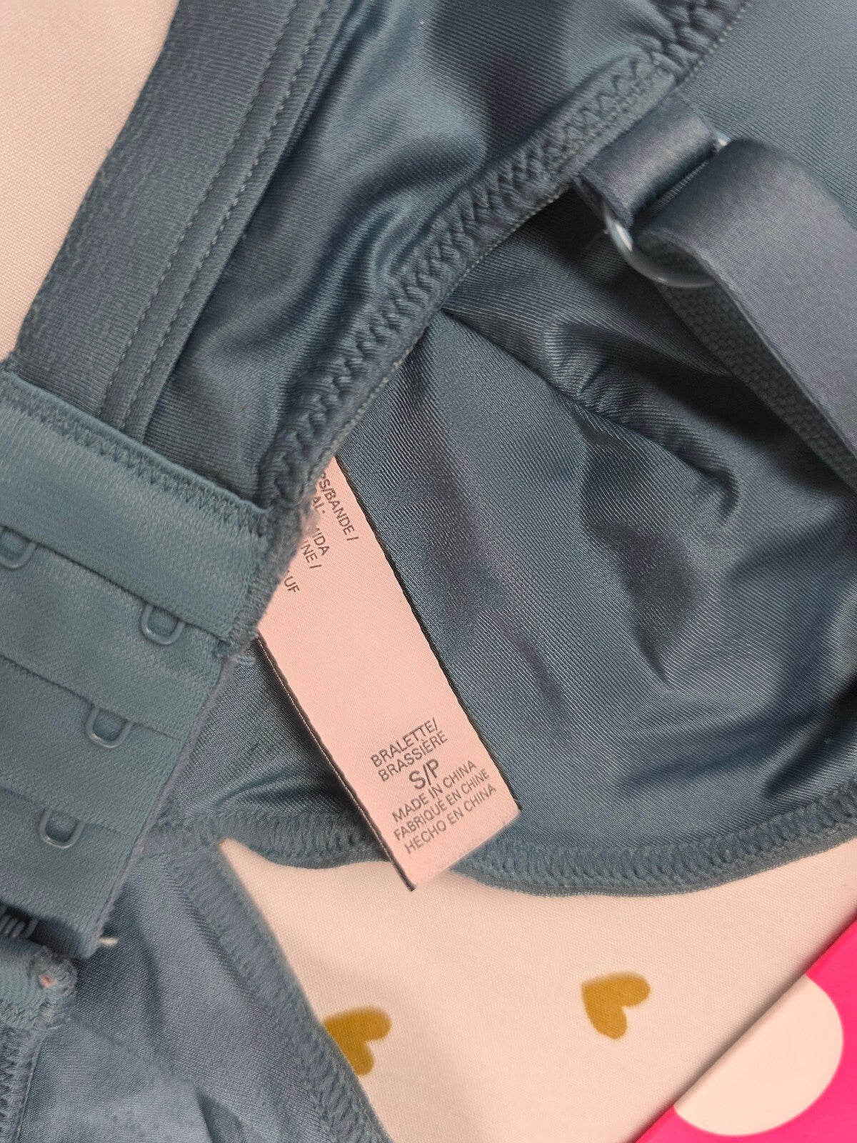 Victorias Secret Teal Satin Soft Small Bralette Bra Top Tank