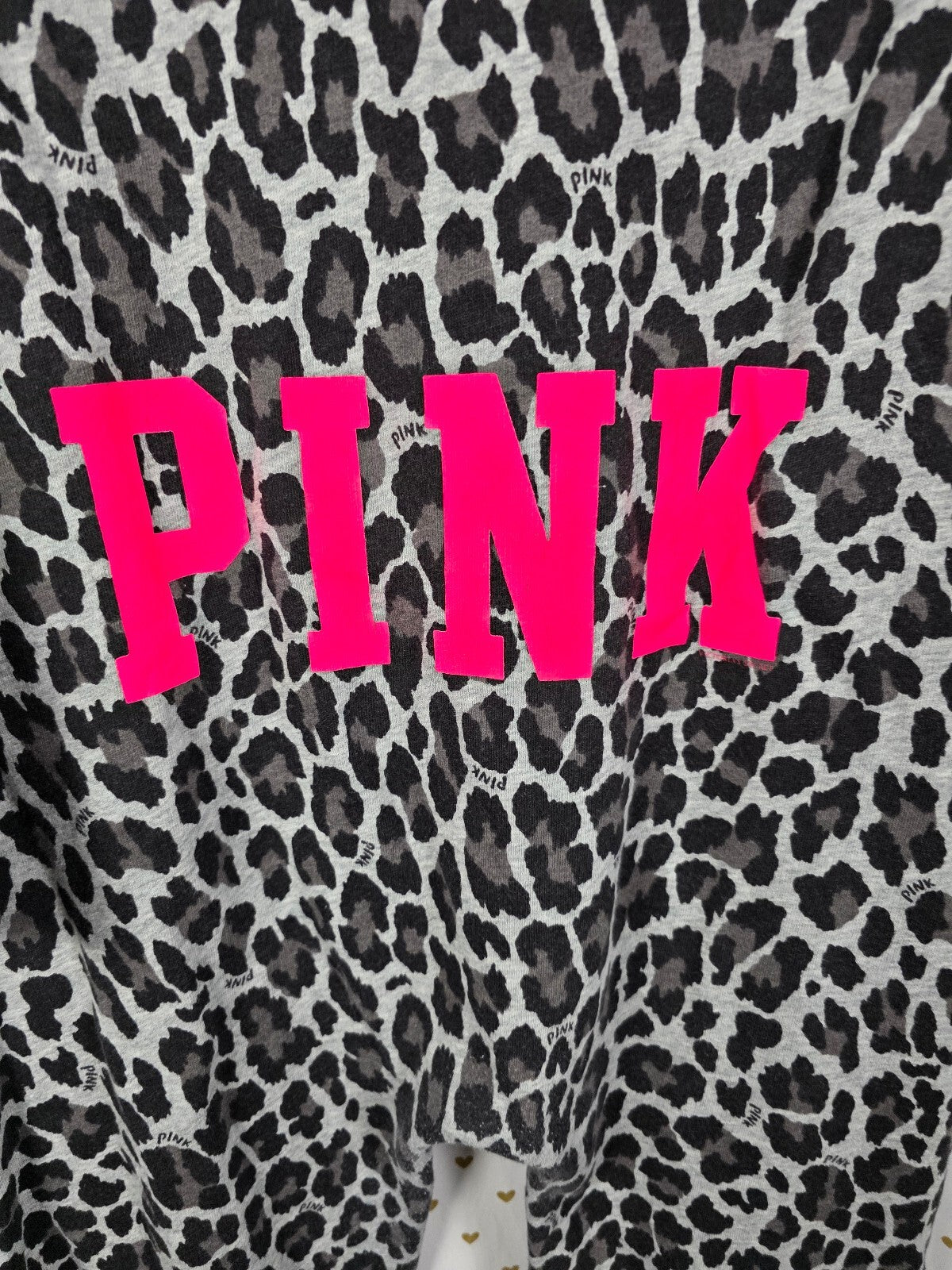 Victoria's Secret PINK 2012 Fashion Show Leopard Jumpsuit Onesie M Hooded HTF
