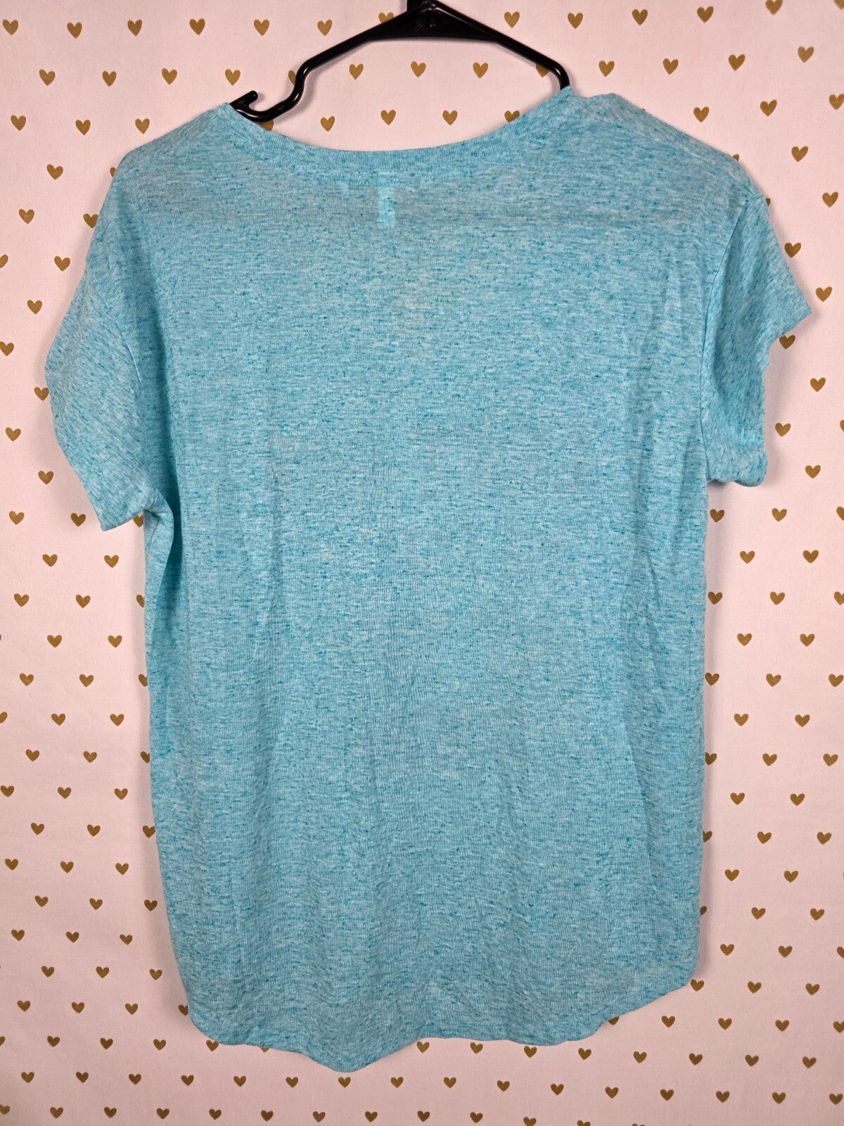 Victoria's Secret NWT ANGELS Left My Wings at the Door Graphic Tee Small Blue
