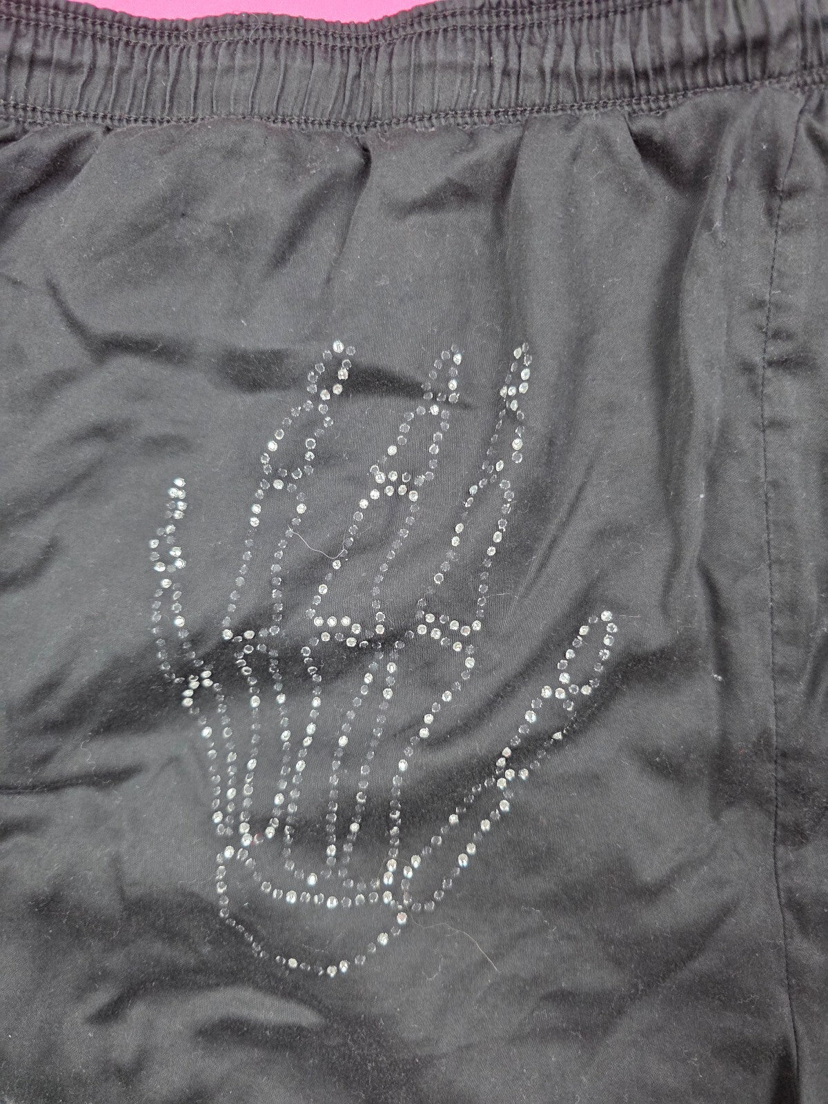 Victorias Secret PINK Skeleton BLING Large Sleep Shorts Boxers Pajama Bottoms
