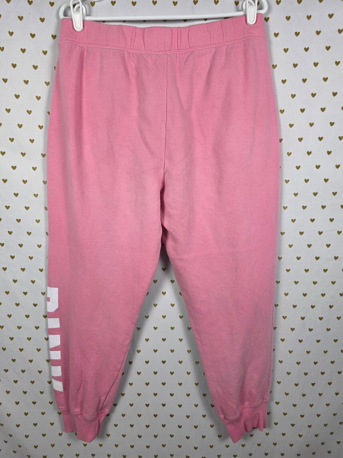 Victorias Secret Pink Large XL Hoodie Sweats Logo SET outfit Sweatpants 2pc