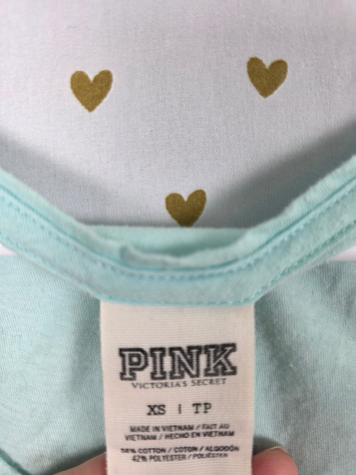 Victorias Secret PINK Cropped BLING Logo Sequined Tank Top XS