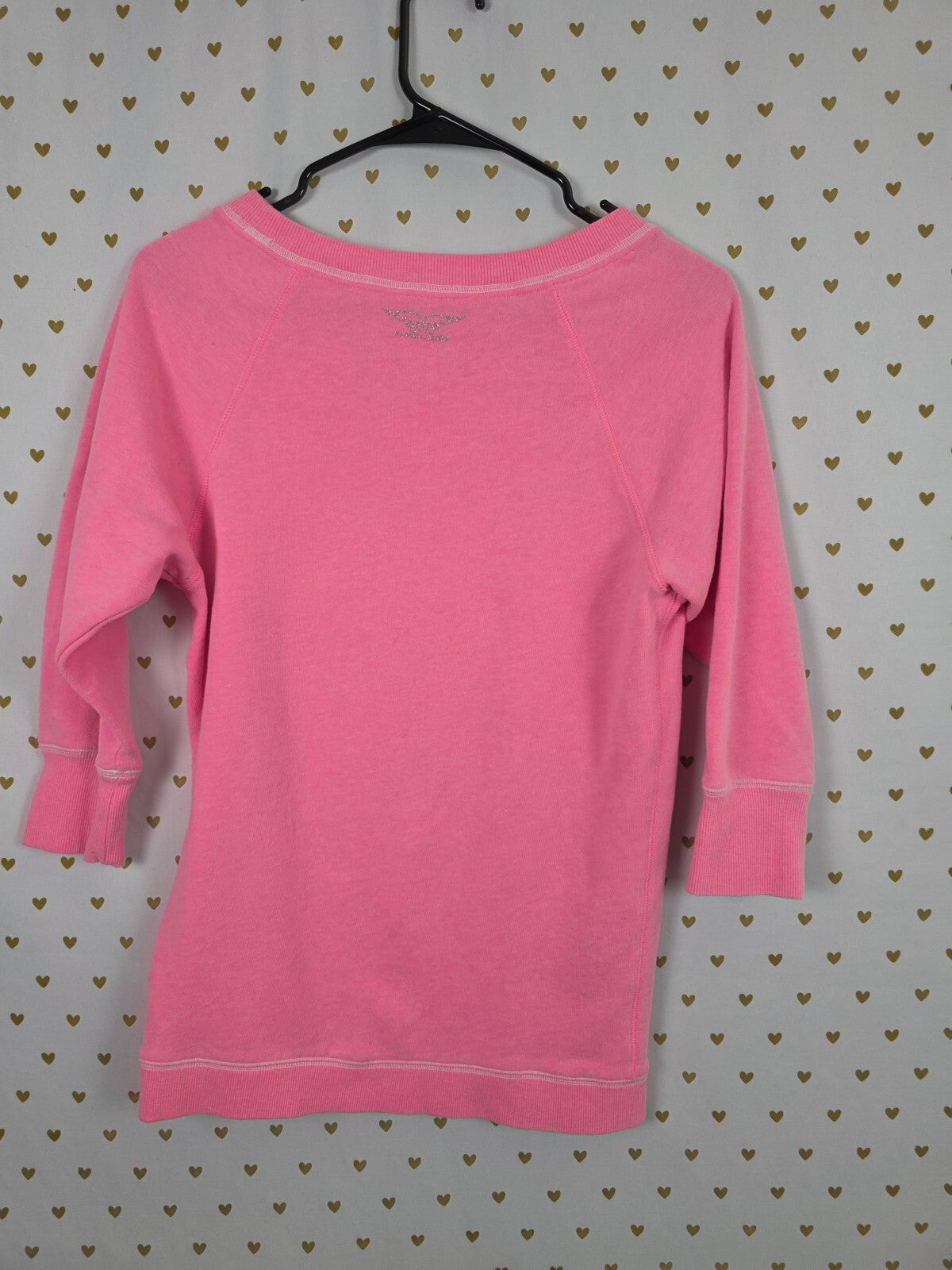 Victorias Secret Angels Wings Quarter Sleeve Pink Sweater Supermodel Essentials