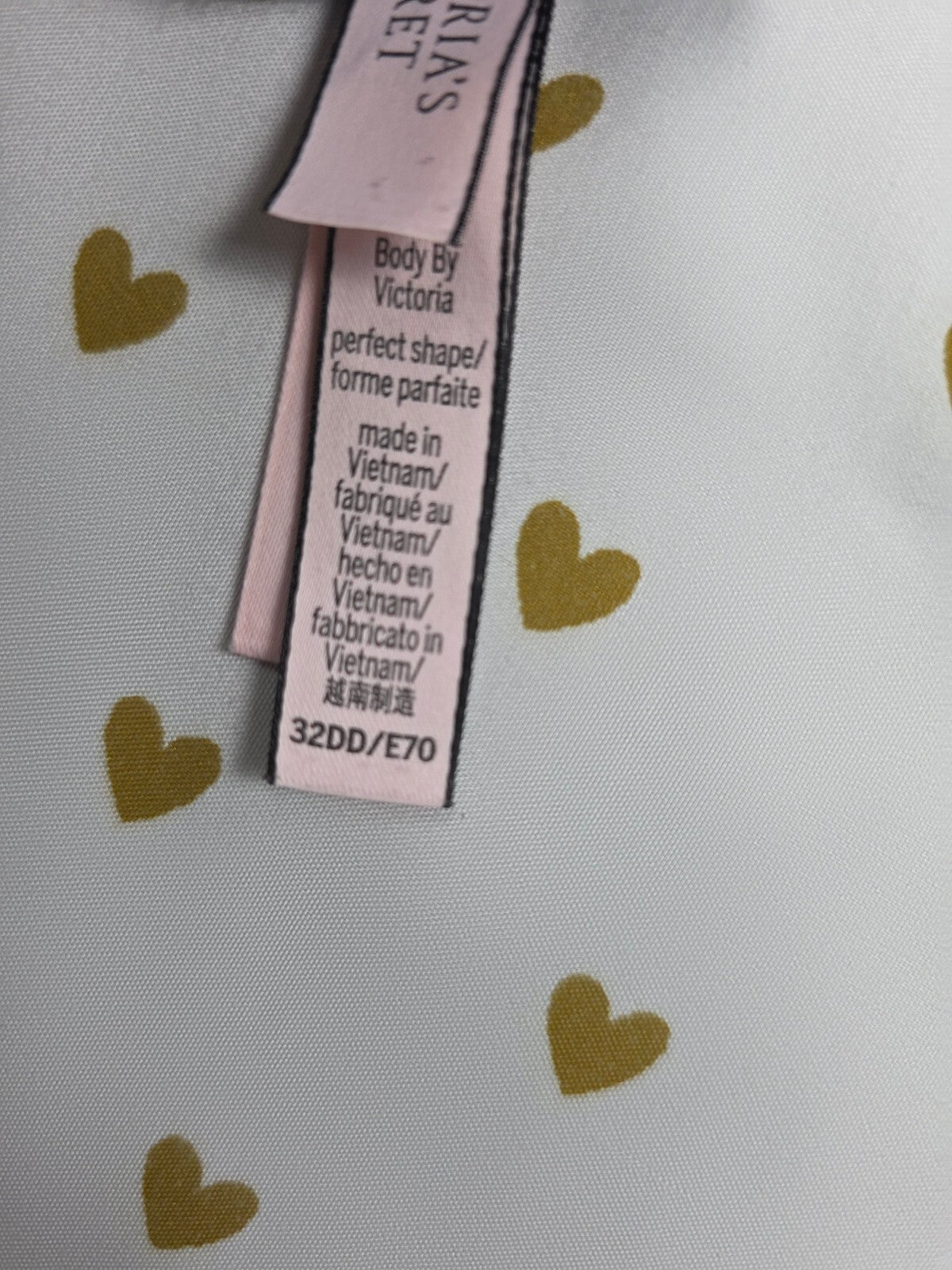 Victorias Secret Blue Polka Dot Perfect Shape Bra 32DDD