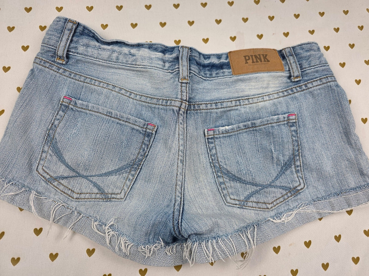 Victorias Secret PINK Denim Jean Cutoff Shorts Size 4