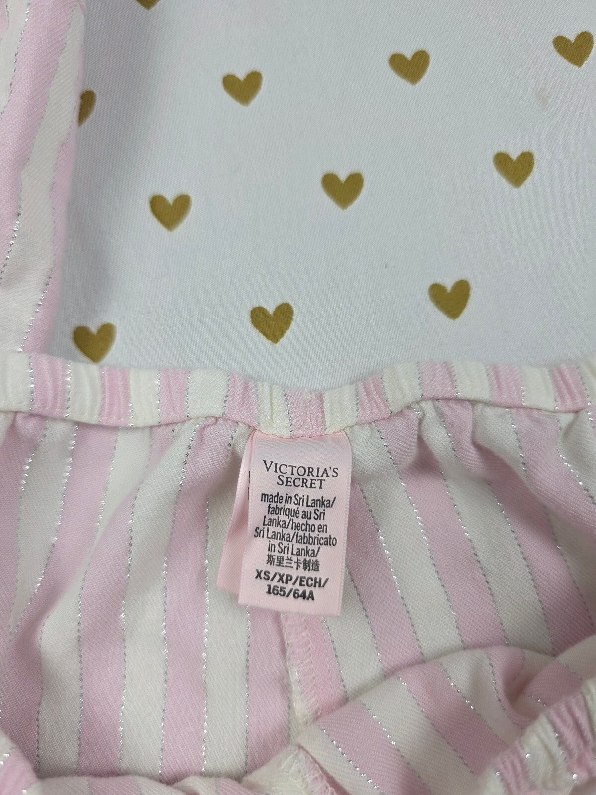 Victorias Secret Striped Shimmer XS Sleep Pants Pajama PJ Bottoms