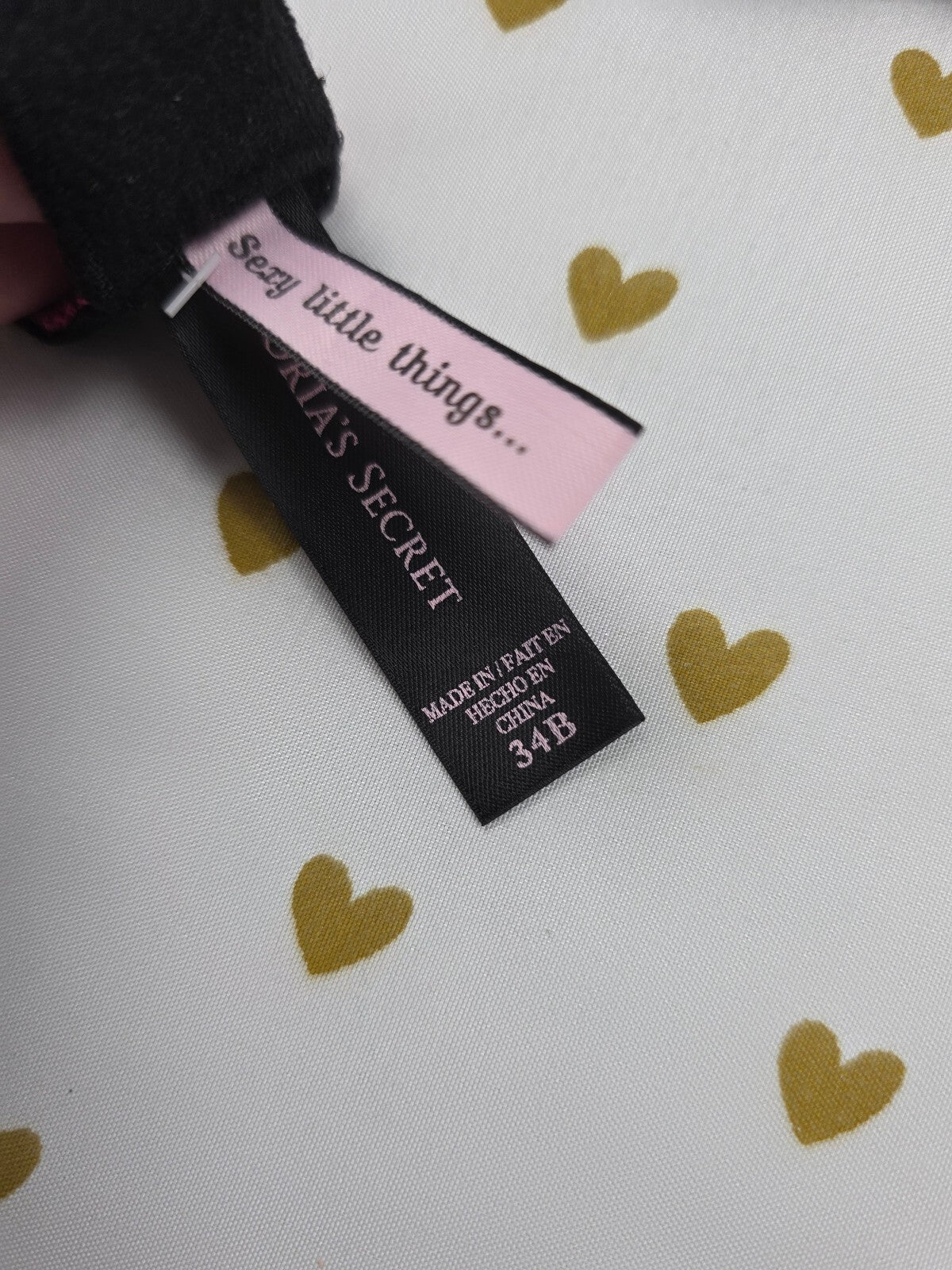 Victorias Secret Sexy Little Things Floral Embroidered Push Up Bra 34B