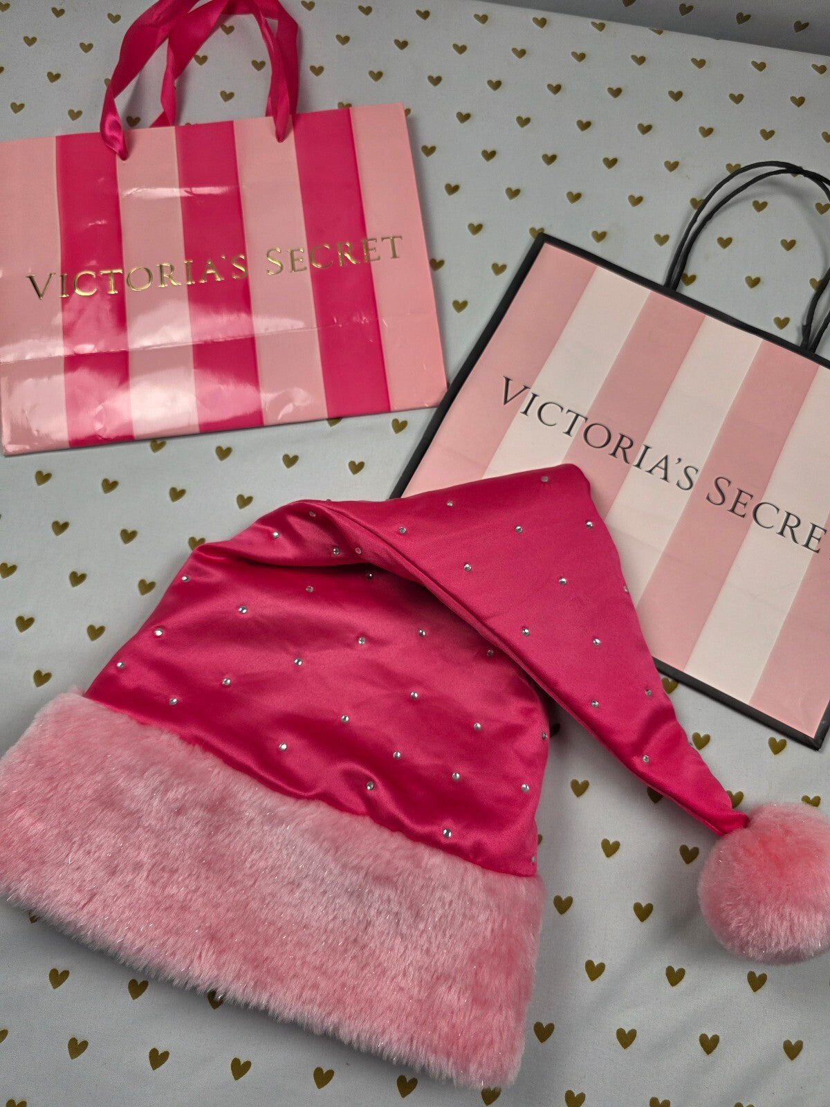 Vintage 2007 Victoria's Secret Sexy Little Things Santa Baby BLING Hat
