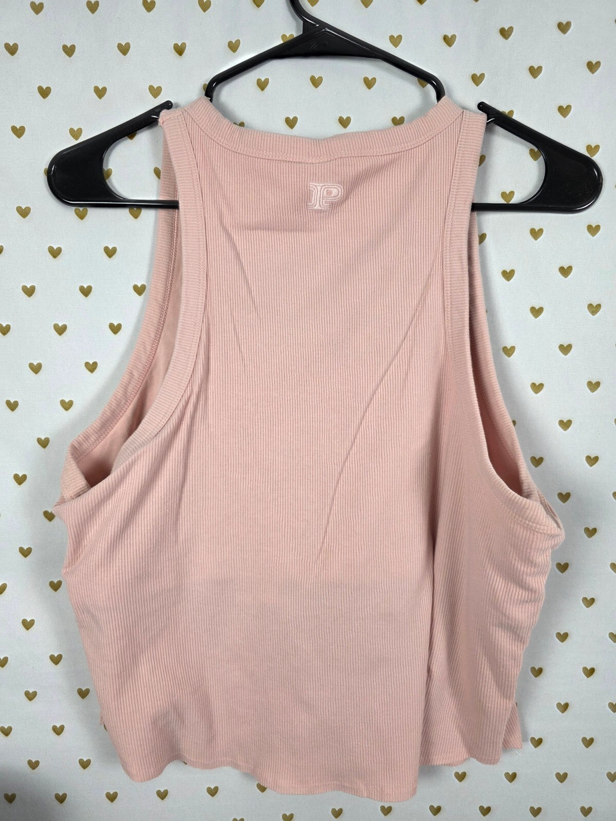 Victorias Secret PINK Ribbed Cropped Shelf Bra Tank Top 2XL XXL