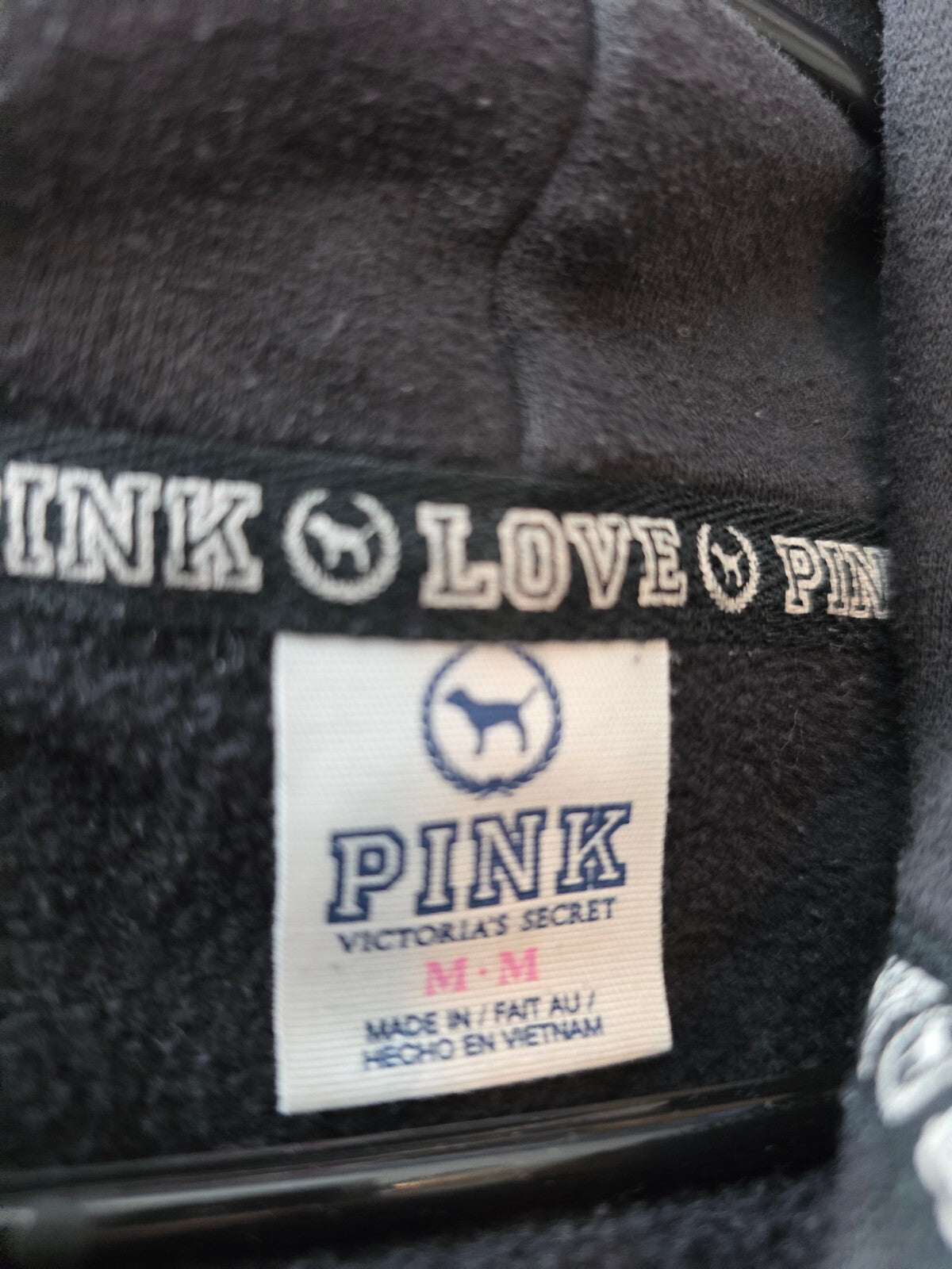 Victorias Secret Pink Vintage Crew Sweater Shirt Blue Y2k Medium