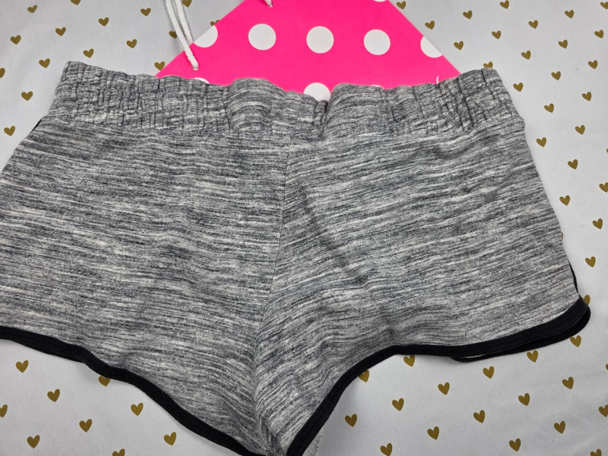 Victorias Secret PINK Grey Short Sweat Shorts Pockets LARGE