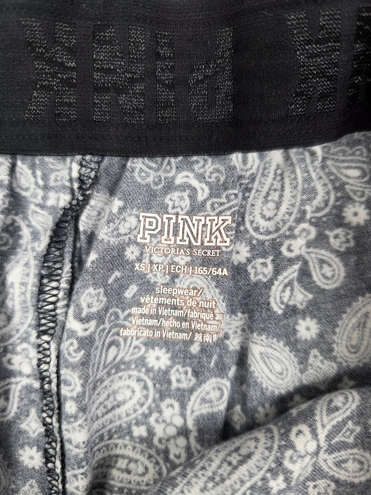 Victorias Secret PINK Bandana Style XS Sleep Shorts Boxers Pajama Bottoms