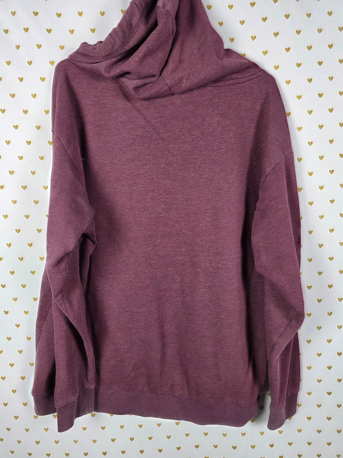 Victorias Secret Pink Maroon Pullover Leopard Cheetah Logo Sweater Shirt LARGE