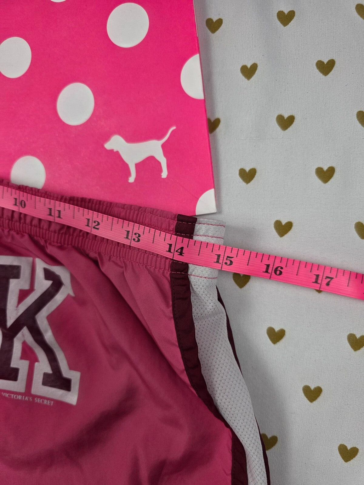 Victorias Secret PINK VINTAGE Logo Butt Y2k Cute Shorts READY SET PINK SMALL