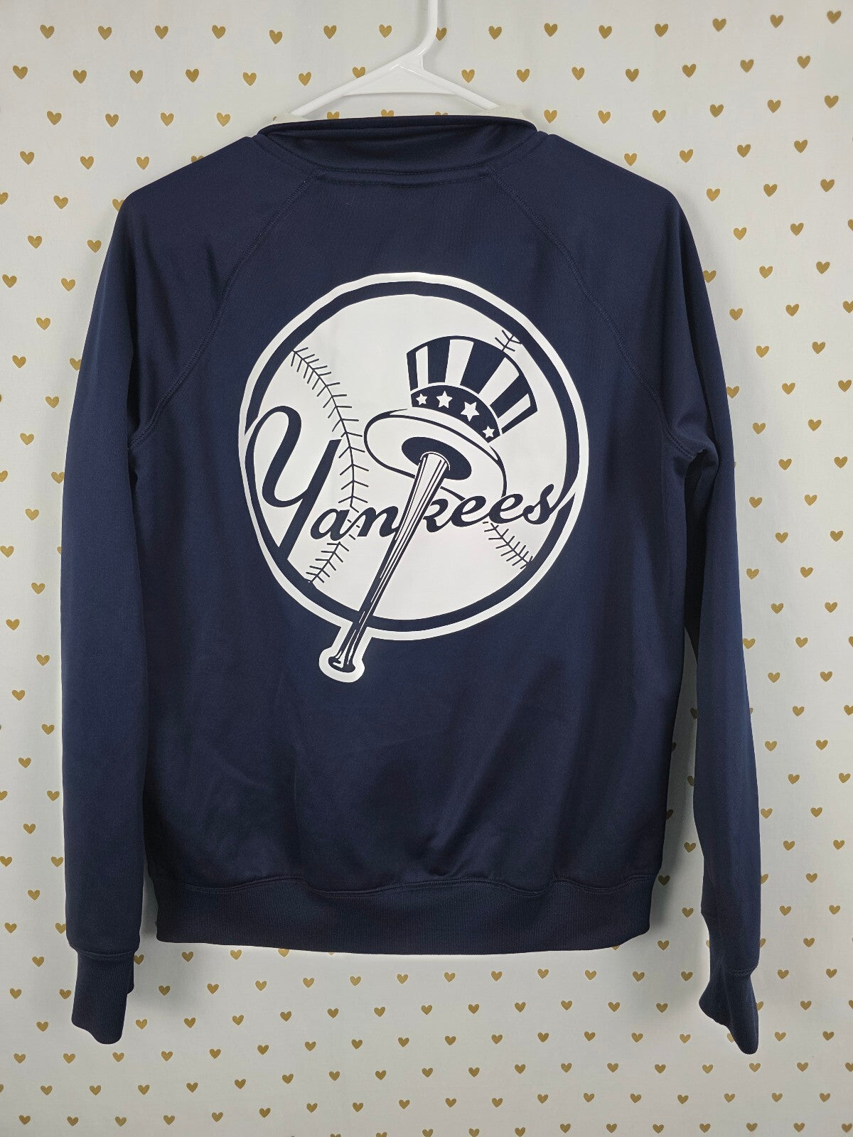 Victoria's Secret PINK New York Yankees MLB Full Zip Track Jacket Navy L