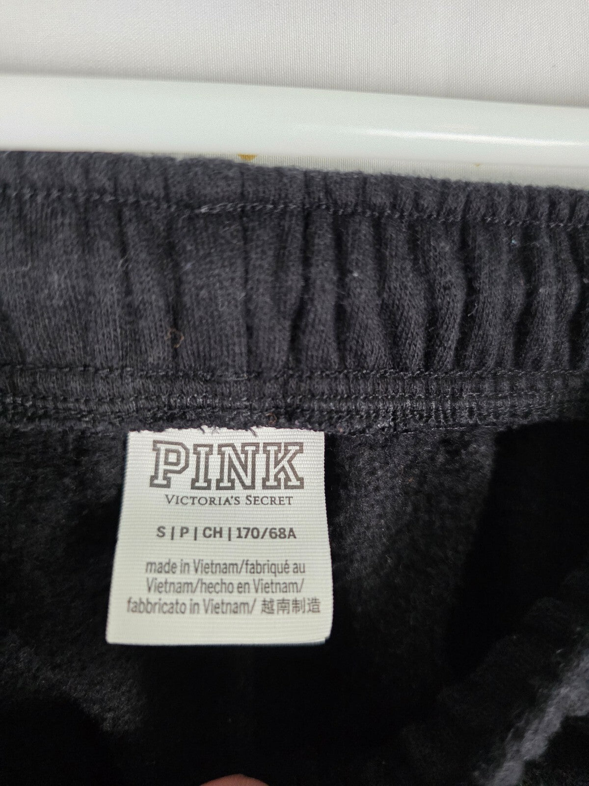 Victorias Secret Pink Crest Logo Cropped Sweater SET Sweatpants SMALL Hoodie