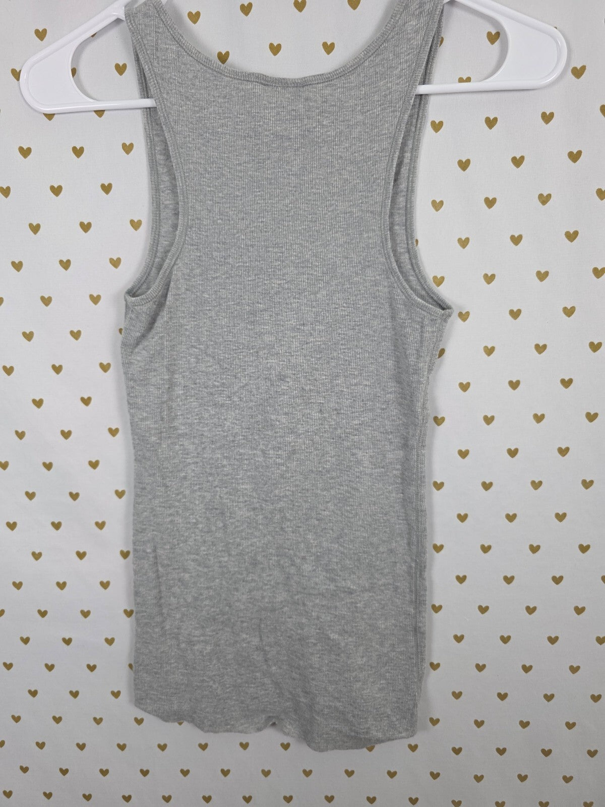 Victorias Secret PINK Vintage Bling Glitter Y2k Tank Top Is where the heart is