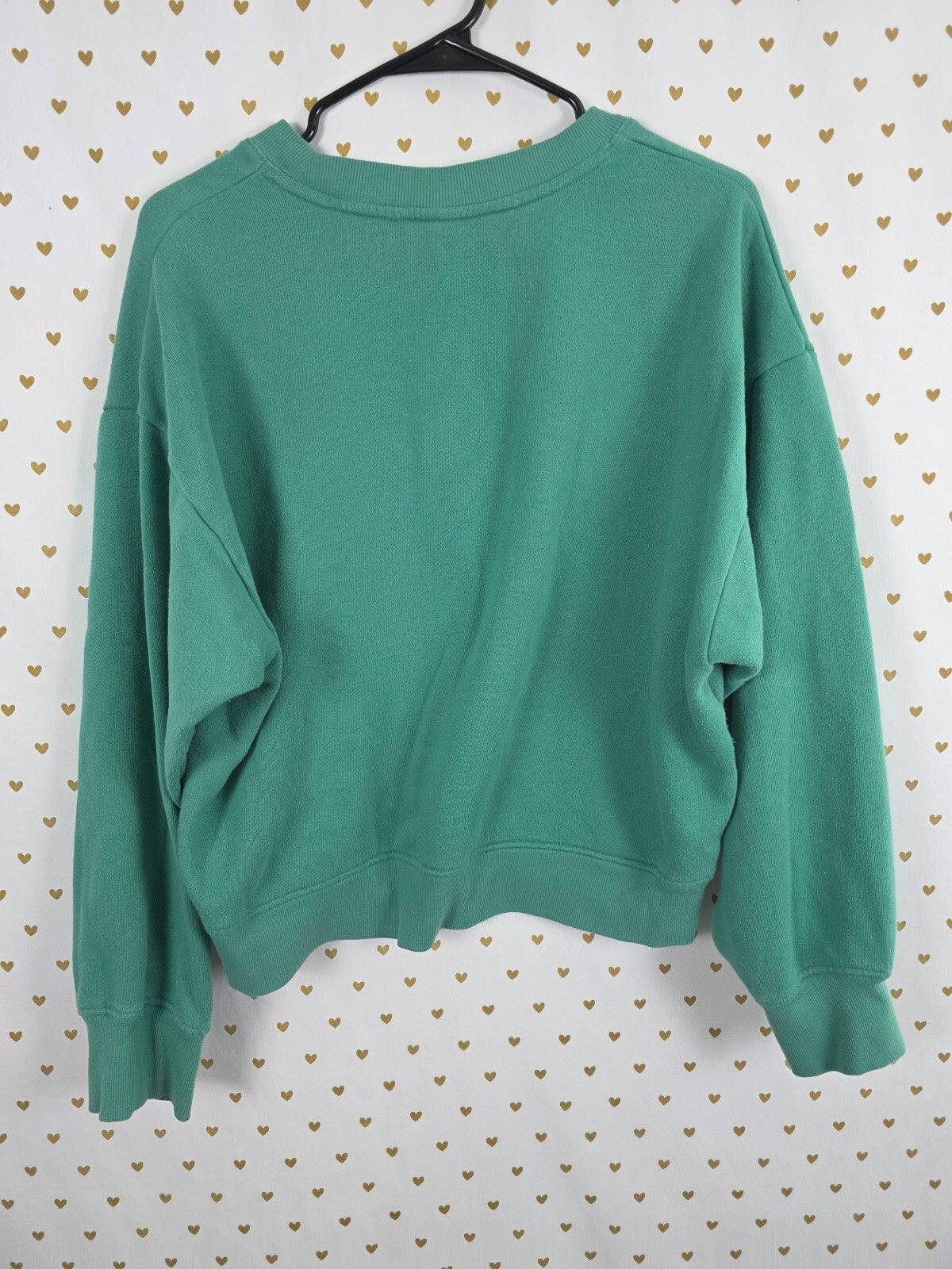 Victorias Secret Sports Club Embroidered green sweater shirt crew XL