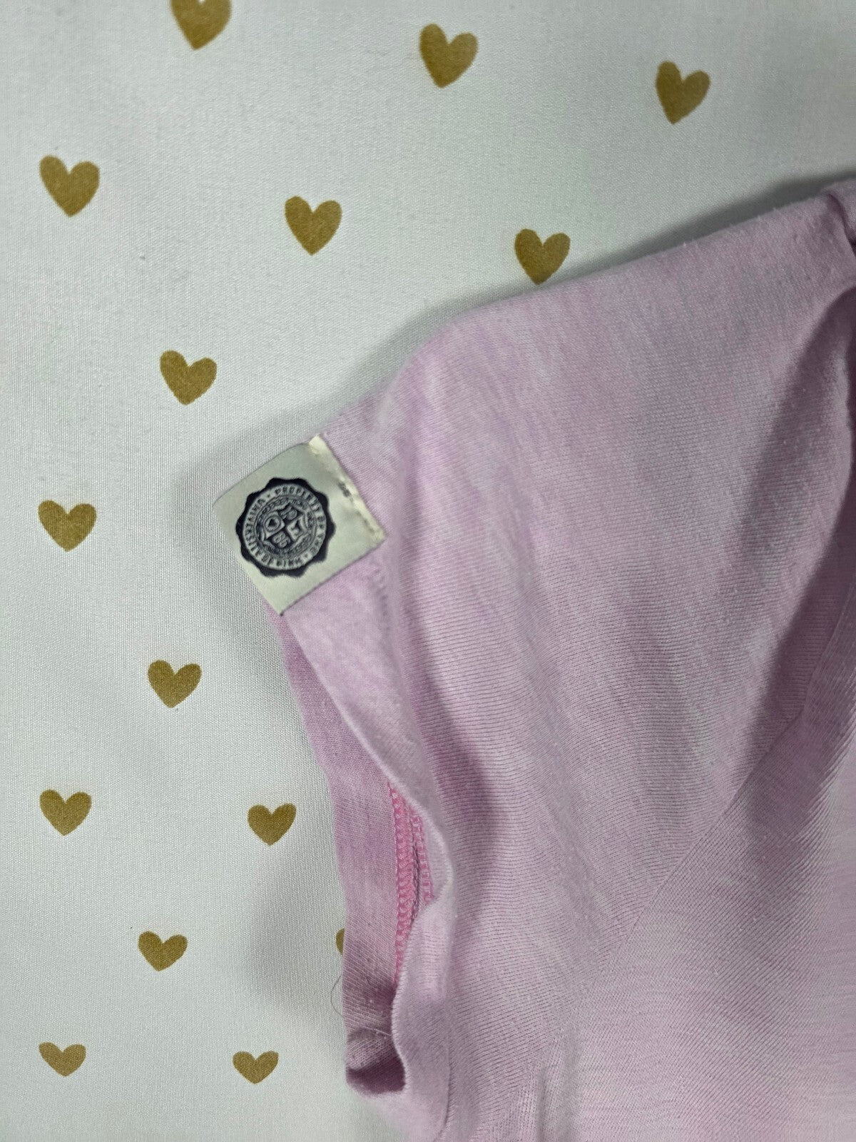 Victorias Secret PINK Purple Vintage Embroidered Tee shirt Medium