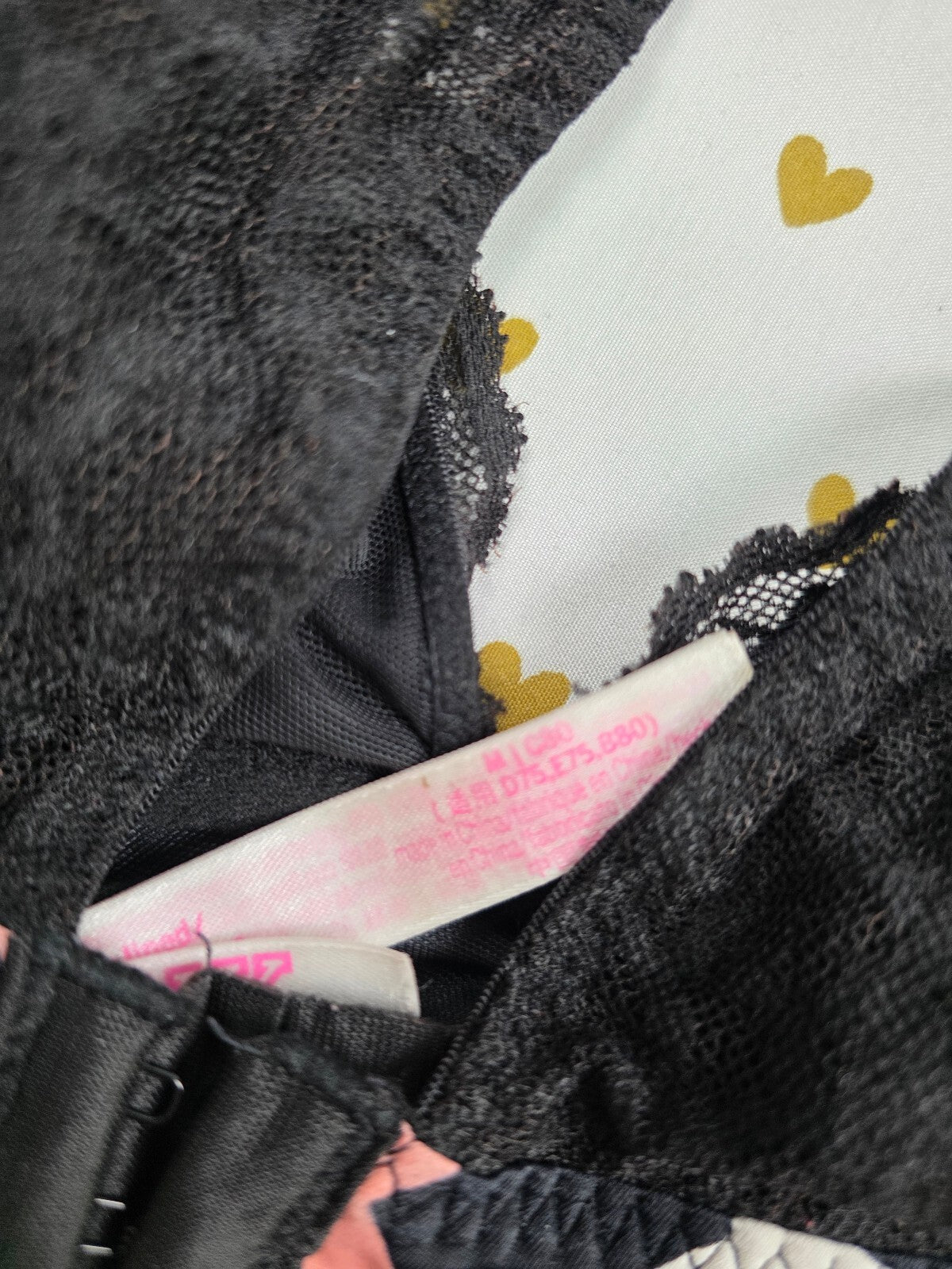 Victorias Secret Pink Stars Strappy Bralette Medium