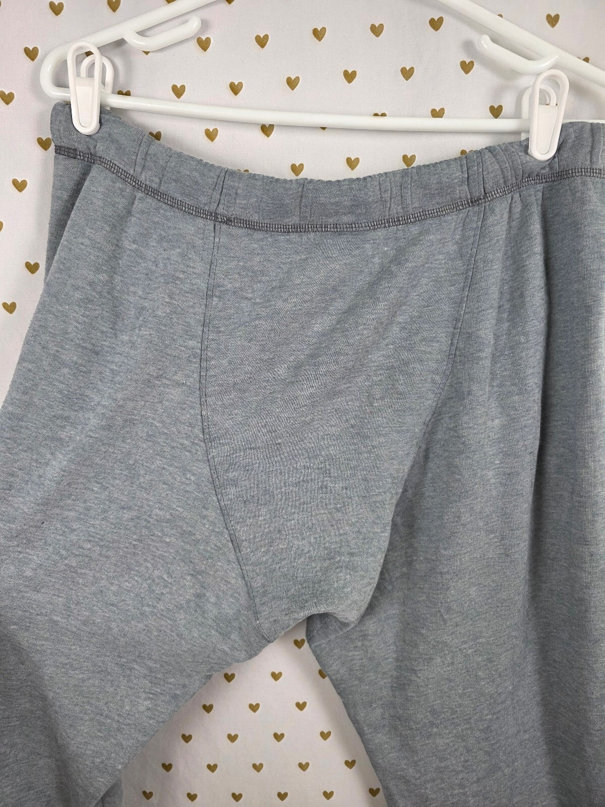 Victorias Secret PINK Diaper Butt Boyfriend Logo Sweats Flare Grey Small