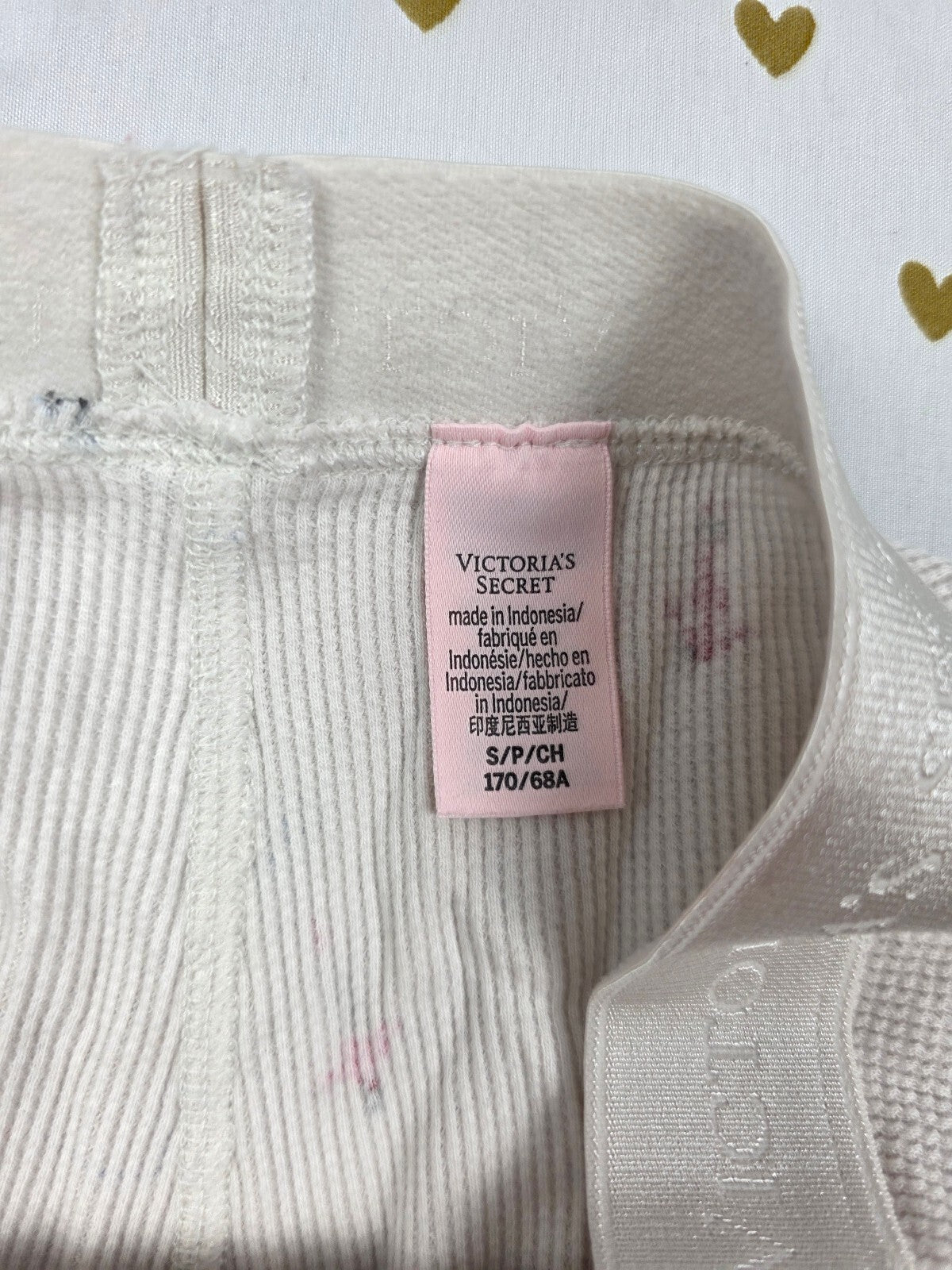 Victorias Secret Thermal Waffle SMALL Sleep Shorts Boxers Pajama Bottoms