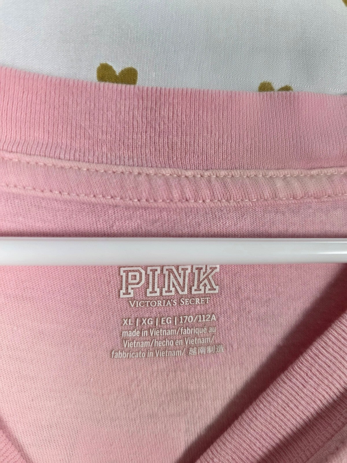 Victorias Secret PINK Gradient Oversized Logo Tee shirt XL