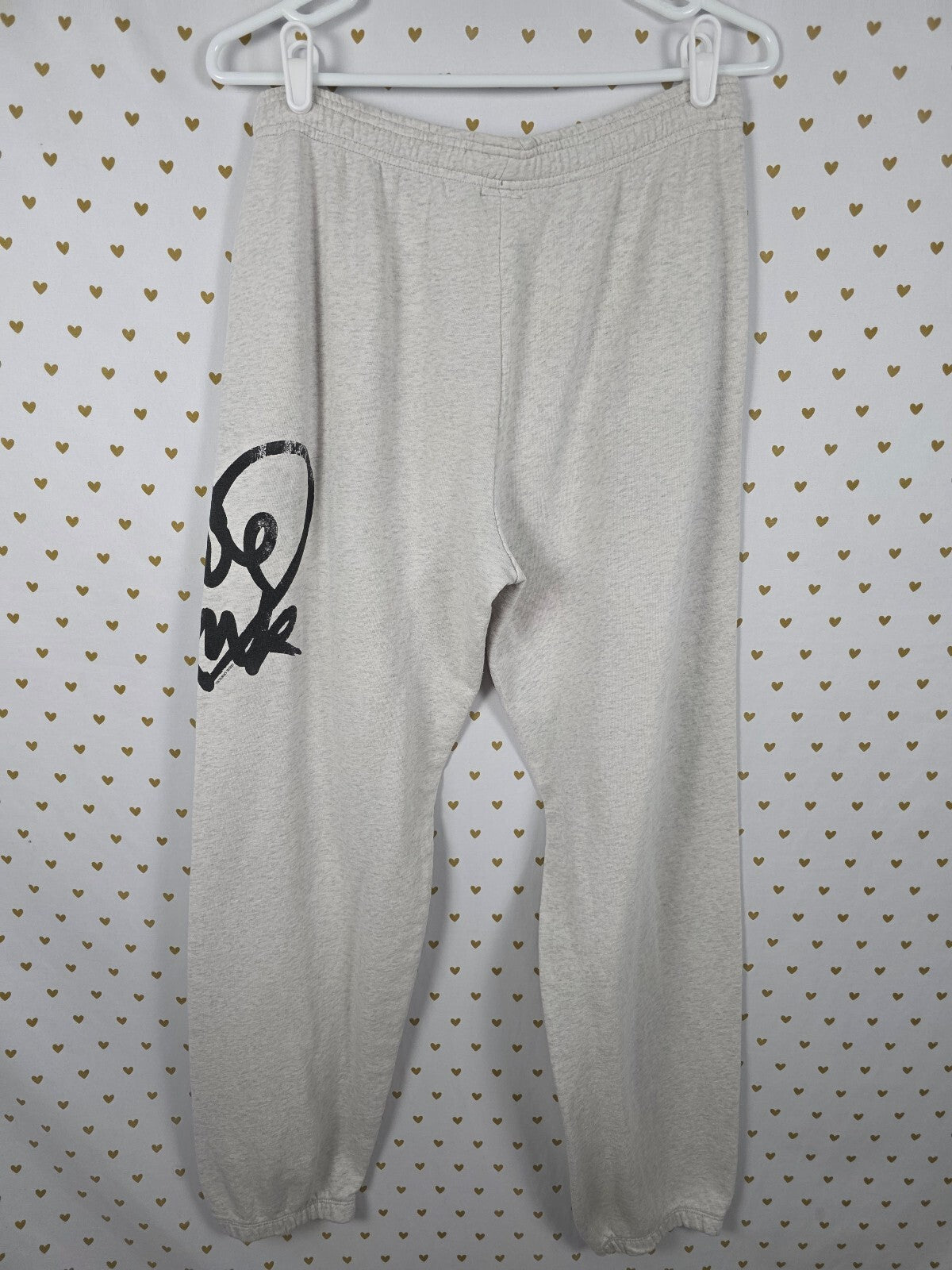 Victorias Secret PINK Vintage y2k LOVE Heart Logo Sweats Joggers SMALL