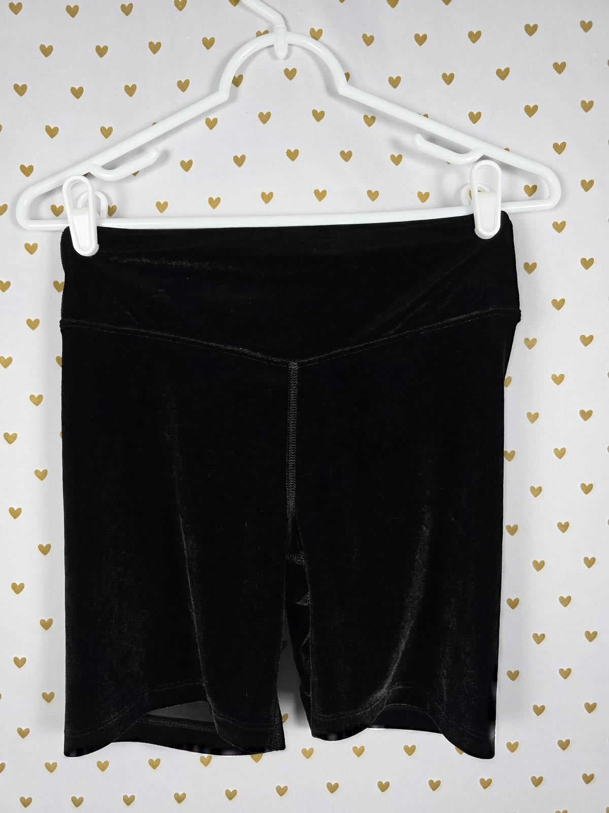 Victorias secret PINK Rare VELVET BIKE SHORTS Black SMALL