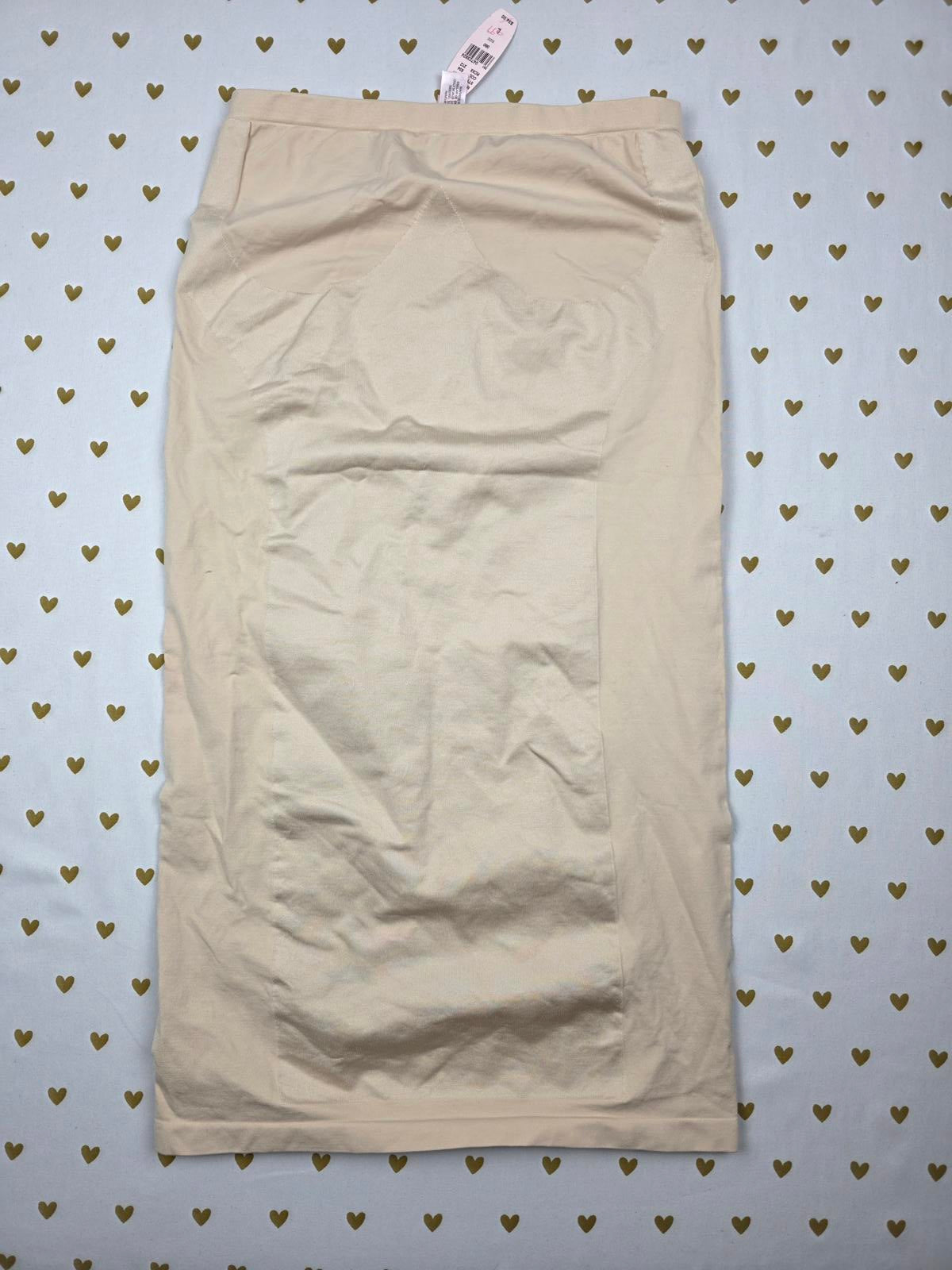 Victorias Secret VINTAGE Y2K Shaper Dress NEW NWT '02 LARGE Beige Shapewear Slip