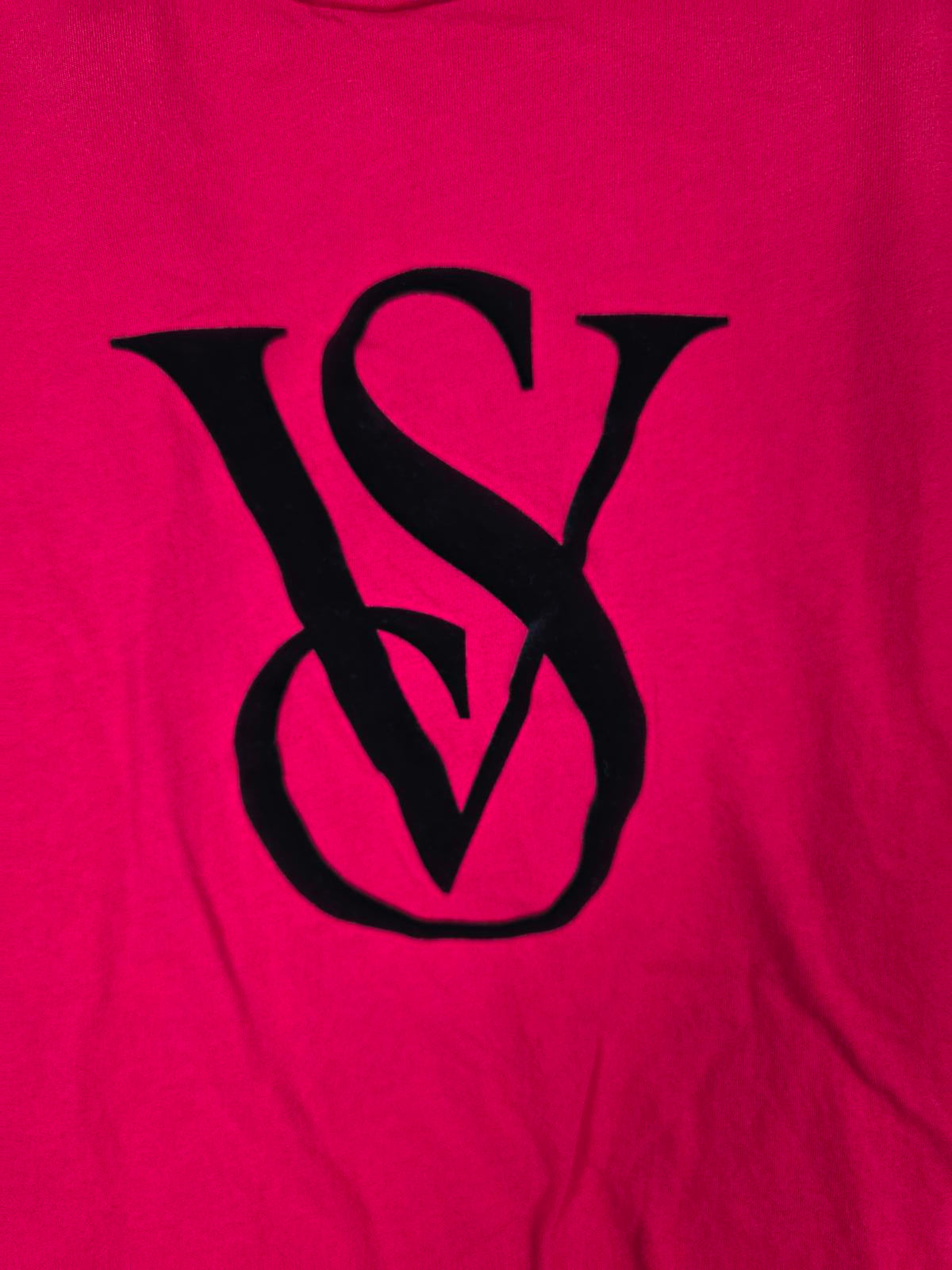 Victorias Secret VS Logo Red Cute Tee Shirt 2X XXL Velvet