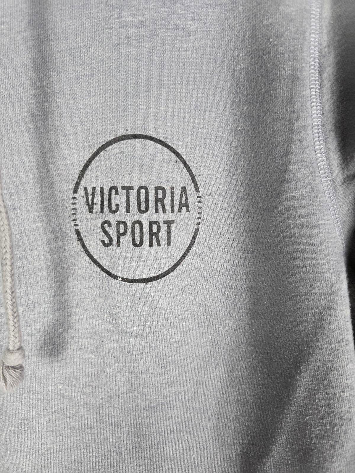 Victorias Secret SPORT Soft Grey Hoodie Full ZIp Jacket coat sweater MEDIUM