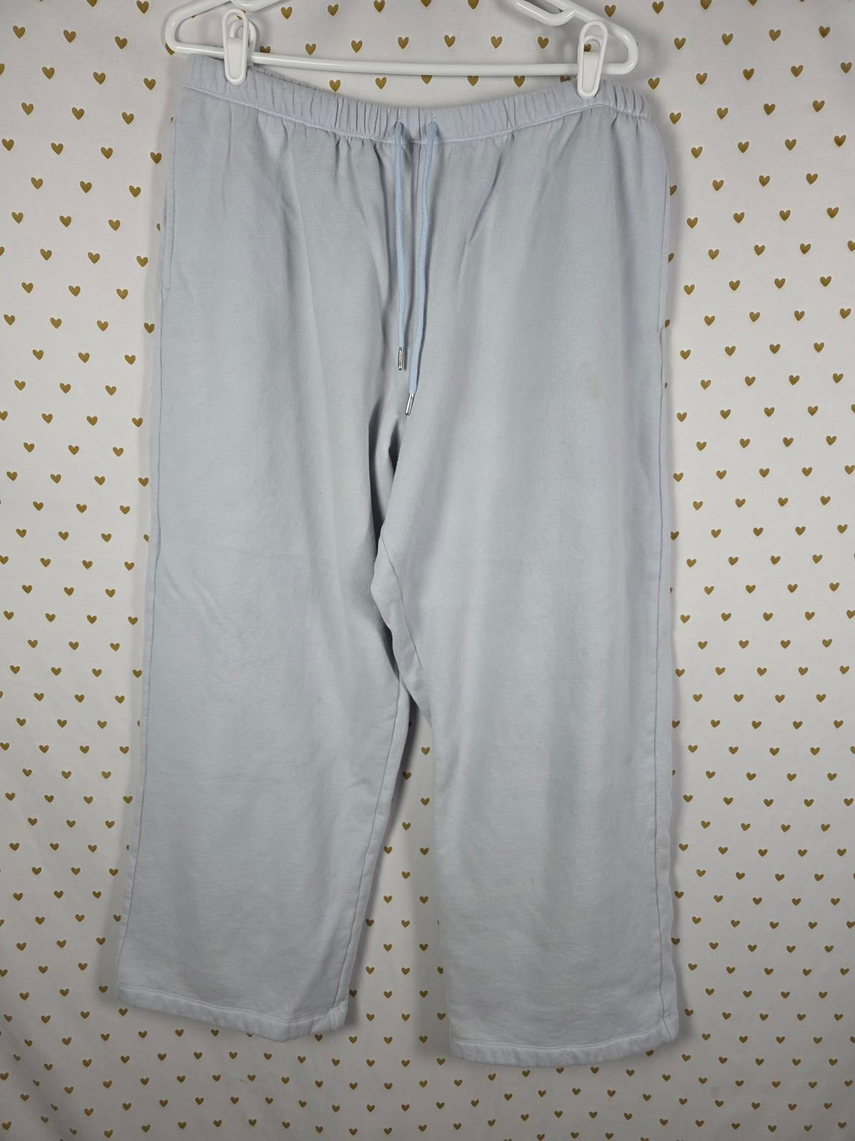 Victorias Secret PINK Light Blue Straight Leg Joggers Sweatpants XL