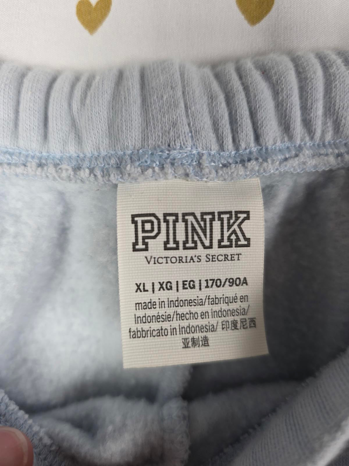 Victorias Secret PINK Light Blue Straight Leg Joggers Sweatpants XL