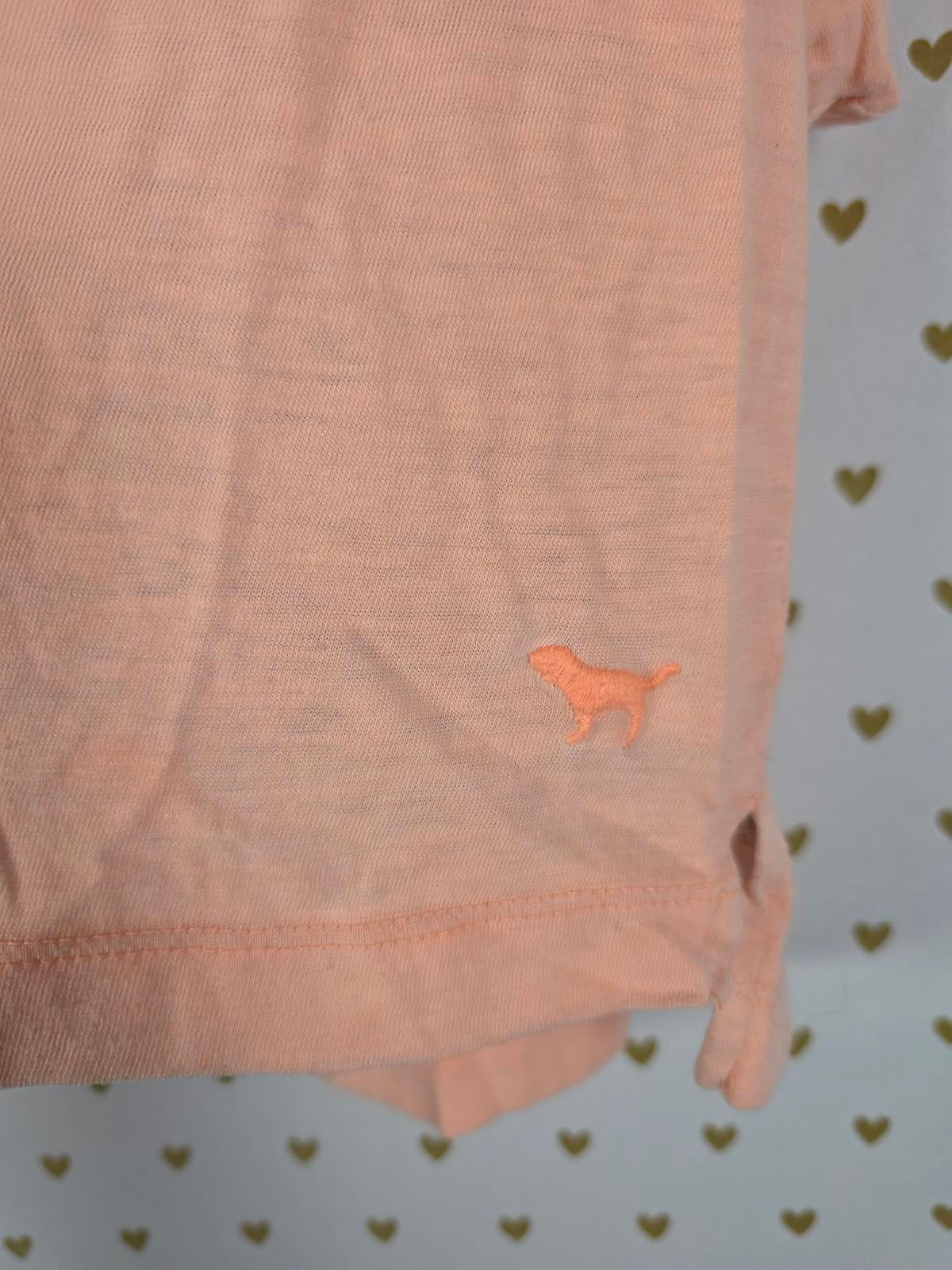 Victorias Secret PINK Y2k VINTAGE Neon Cropped tee shirt small